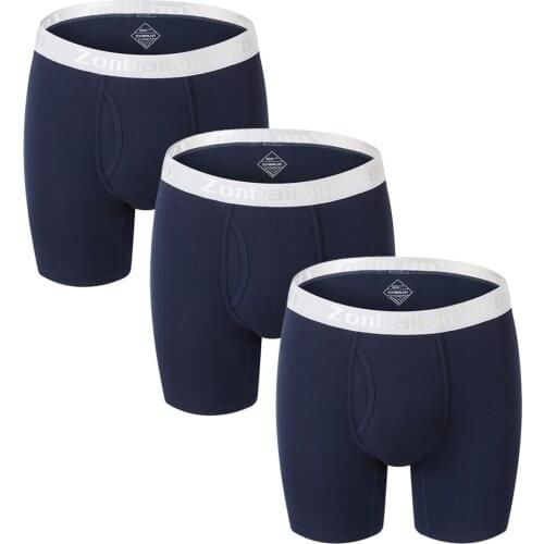 Mens Panties Underwear Shorts Boxers Man Sexy Breathable Solid Color 4 PCS