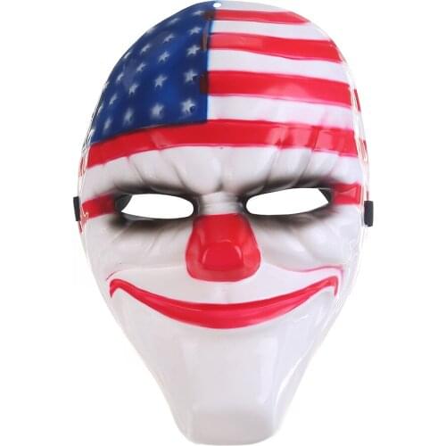 Movie Cosplay Mask Clown Masks for Masquerade Party Scary Clowns Mask Payday 2 Halloween Horrible Mask Graffiti Mask Anime Mask