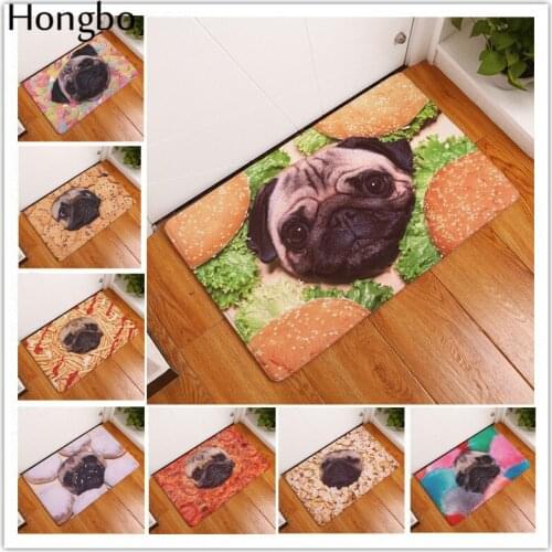 Hongbo New Floor Mats Famous Food Dog Printed Bathroom Kitchen Carpets Doormats Floor Mat for Living Room Anti-Slip Tapete