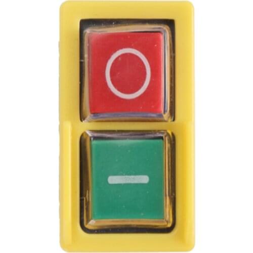 CK1 6A 250V Waterproof Dustproof Electromagnetic On Off Push Button Switches Pushbutton Switch for Grinding Wheel Machine CK-1