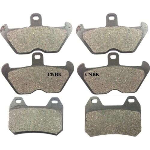 FL+FR+R Disc Brake Pads Set fit BMW 1200 K LT (97-10 / 00) K1200 K1200 1998 1999 1997 - 2000