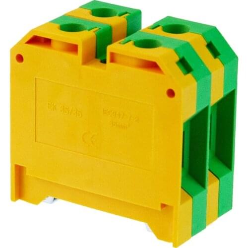 PE Wire Conductor EK-35/35 Weidmuller Connector Ground Screw Connection 10PCS Din Rail Terminal Blocks EK35/35