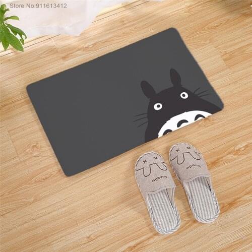Totoro Door Mat Japan Anime Doormat Kitchen Doorway Floor Rug 3D Print Colorful Cartoon Carpet For Boys Girls Rug Home Decor