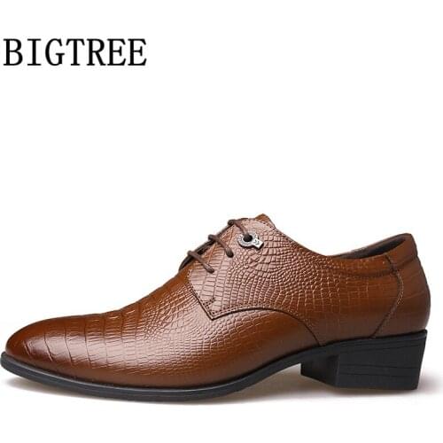 Crocodile Shoes Italian Brands Business Shoes Men Classic Coiffeur Designer Shoes Men Office Chaussure Homme Erkek Ayakkabi Bona
