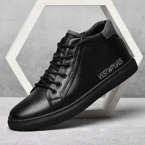 2021 Mens Sneakers Winter Ankle Boots With Fur Warm Men Shoes Fashion Soft Genuine Leather Luxury Skateboard Flats Mens Boots