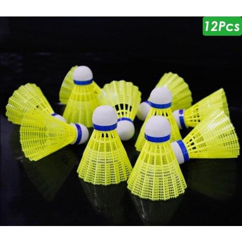 12Pcs/Set Badminton Balls Exercise Training Shuttlecocks Gym Sports Accessories Outdoor Supplies for Training Exercise