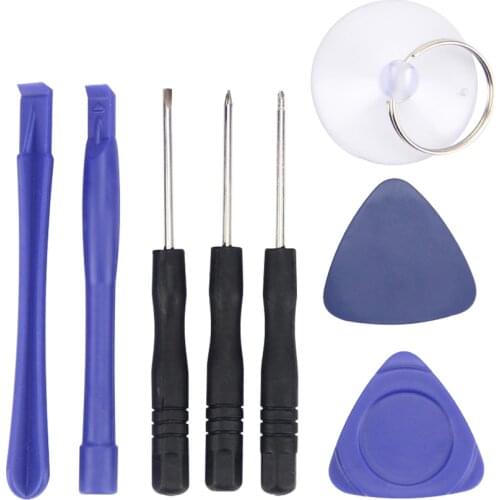 8 in1 Opening Pry Set Kits Disassemble Tools For iPhone X 8 7 6 For Samsung Screwdriver Mobile Phone Repair Tools Kit 100 sets
