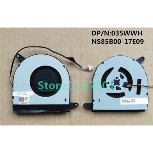 New Original Laptop/Notebook CPU cooling Fan for Dell Inspiron 17-7000 7778 7779 035WWH NS85B00-17E09 023.100AJ.0011