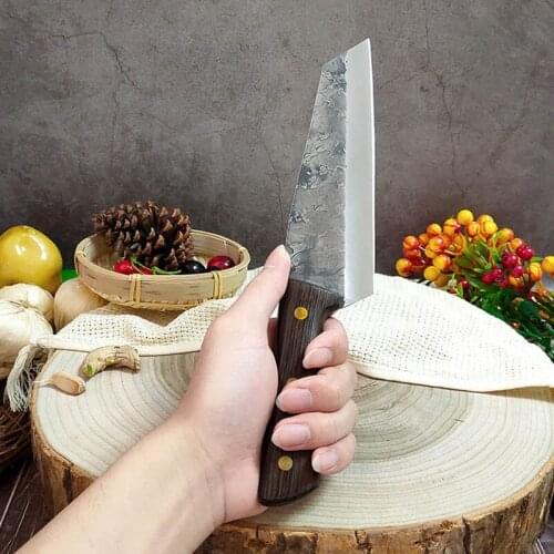 Boning Knife Handmade Forged Steel Kitchen Wooden Handle Bone Knives Chef Knife Utility Santoku Cleaver