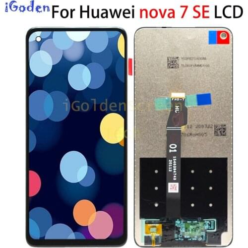 Original 6.5''lcd display for huawei nova 7 se lcd display with touch screen digitizer Assembly for nova 7se lcd