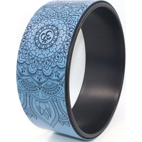 Printed PU Yoga Wheel Rubber Yoga Circle Environmental Pressure Resistant Pregnant Woman Beauty Back Open Shoulder