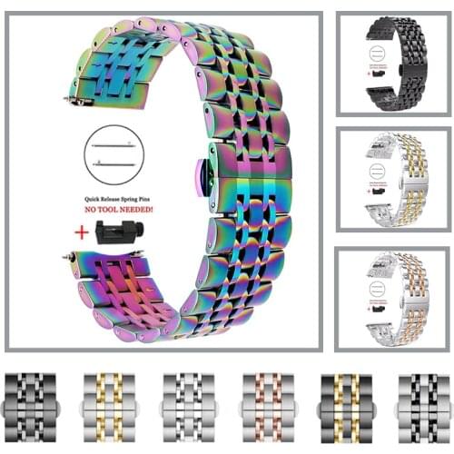 Stainless Steel Strap For HUAWEI WATCH GT 2 Pro gt2pro Metal Wrist Straps Band Bracelet For HUAWEI gt2 pro 20mm 22mm Watchband