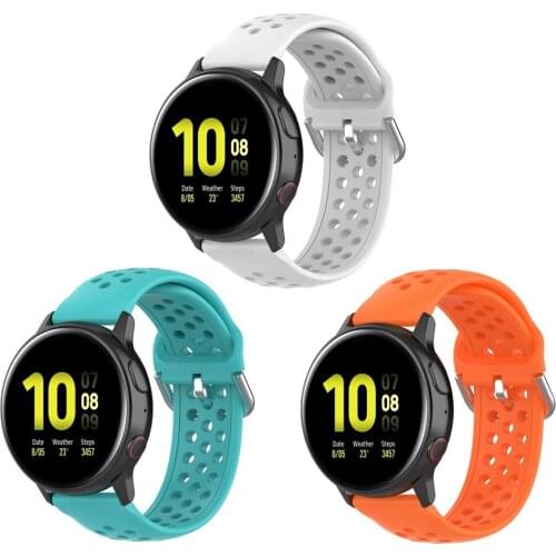 3pcs Silicone Bands for Samsung Galaxy Watch 42mm 46mm Bands Watchband for Galaxy Watch 3 41mm 45mm Straps Replacement White