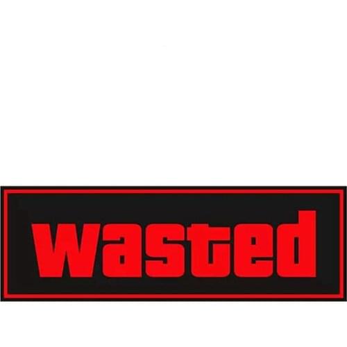 A0560# 13cm/17cm Removable Decal Wasted Car Sticker Waterproof Accessories on Bumper Rear Window Laptop