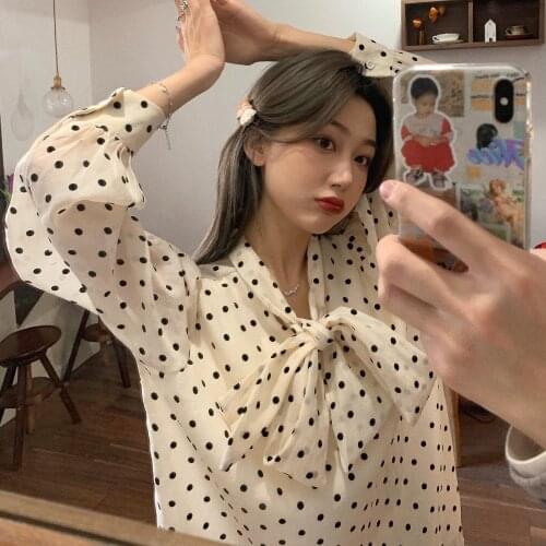 Блузки в горошек Snordic China At AliExpress