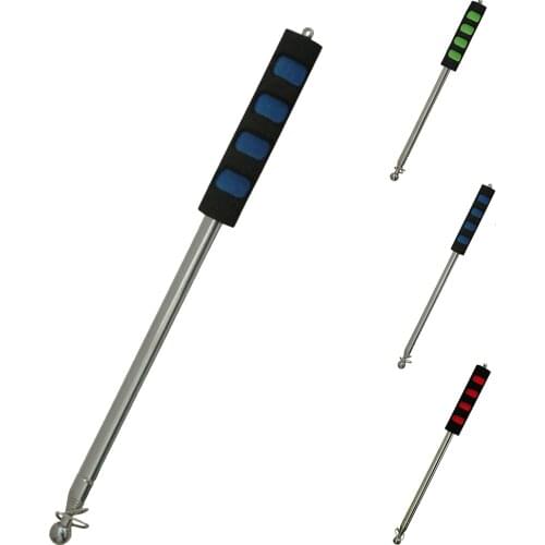 2M Sponge Handle Outdoor Guide Flagpole Telescopic Stainless Steel Guide Rod Teaching Stick Teacher Pointer Hand Flagpole