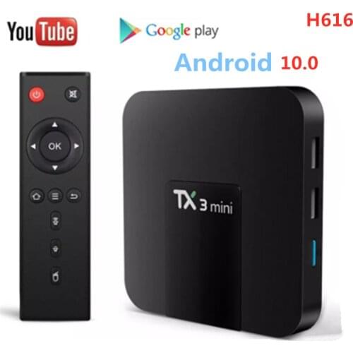 Tx3 mini android 8.1 caixa de tv amlogic s905w quad core 1gb/2gb ram 16gb conjunto superior caixa 2.4g wifi 4k media google play