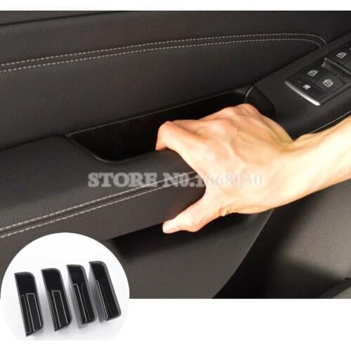 Inner Side Door Storage Box Holder 4pcs For Benz GLS Class X166 2016-2019 Car accesories interior Car decoration