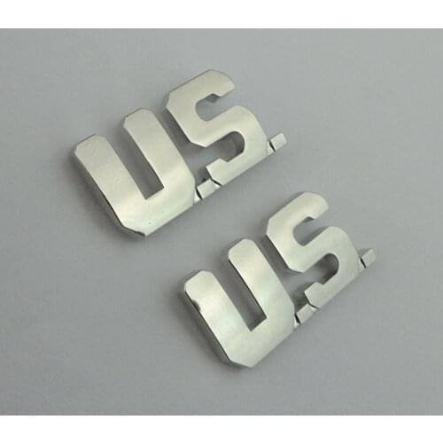 WWII US Military Lapel Pins Silvery U.S. Letter Badge insignia OF 2 Military Store