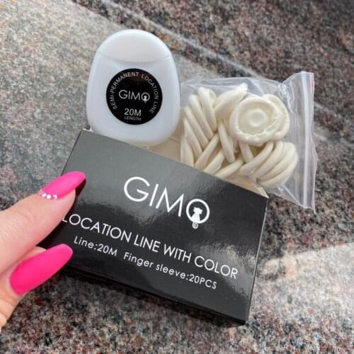 20m Microblading Pre-inked Mapping String Eyebrow Positioning PMU string Tattoo Liner Eyebrow Measuring Tool Dyeing Accessories