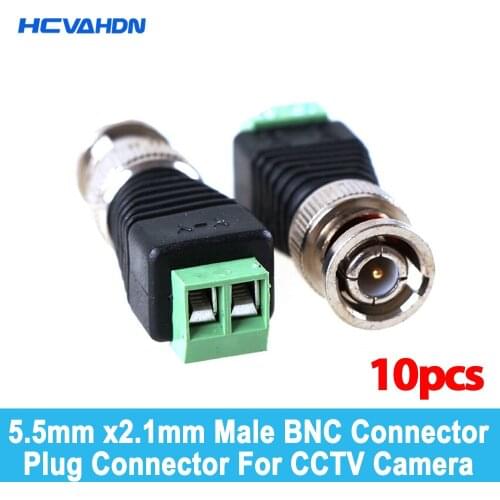 2020 Hot sales ,NINIVISION CCTV Accessories 10Pcs/lot Coaxial Coax BNC Connector Coax BNC Twist for CCTV Camera System