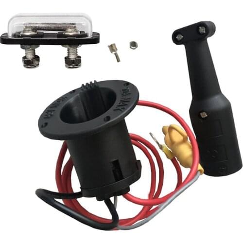 48V Charger Cord Plug & Charger Receptacle for Club Car DS Precedent Golf Carts 2000 Up, 101828901, 101802101, 103375501