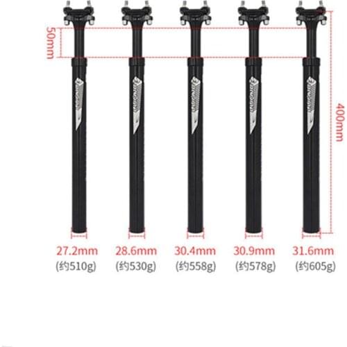 Shock Absorber Sitting Tube Mountain Bike Shock Absorber Sitting Tube 27.2 28.6 30.4 30.9 31.6mm Lifting Seat Rod