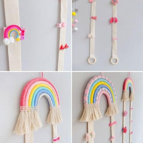 Rainbow Hairpin Hair Clip Holder Storage Organizer Girl Room Hanging Ornament