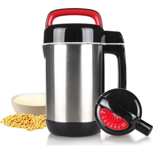 Double layers anti-scald stainless steel multifunction automatic cleaning Soymilk machine 1.2L 750W soya-bean milk maker