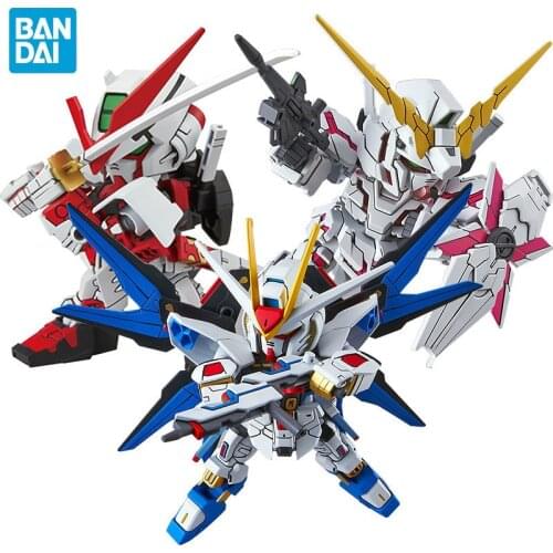 BANDAI Q Version SDEX SD EX Gundam Astray Wing Gundam Zero UNICORN GUNDAM Action Toy Figures Christmas Gift Toys for Kids