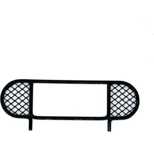 FBIL-Metal Front Bumper Anti-Collision Guard Net Middle Fence Grid Camel Trophy for MN D90 D91 MS 1/12 RC Car Parts