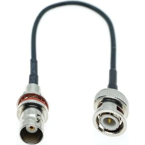 RG174 BNC FEMALE BULKHEAD to BNC MALE Coax RF Cable jumper S