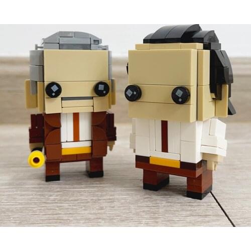 Moc Brickheadz Mobius Movie Series God of Lies Characters God of Lies Constructor Building Block Model Child Boy Toy Gift