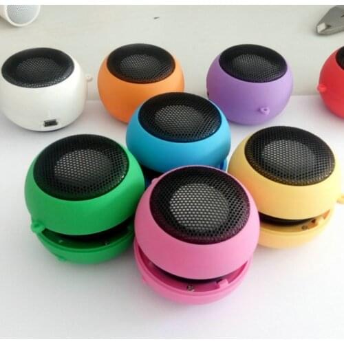 3.5mm Mini Burger Column Speaker Hamburger Wired Sound Box Loundspeaker Stereo Super Bass Hi-Fi Audio Music