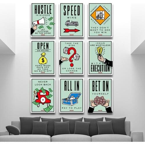 Motivational Success Work Home Office Wall Art Canvas Painting Poster Prints Modern Painting Wall Pictures For Living Room Decor