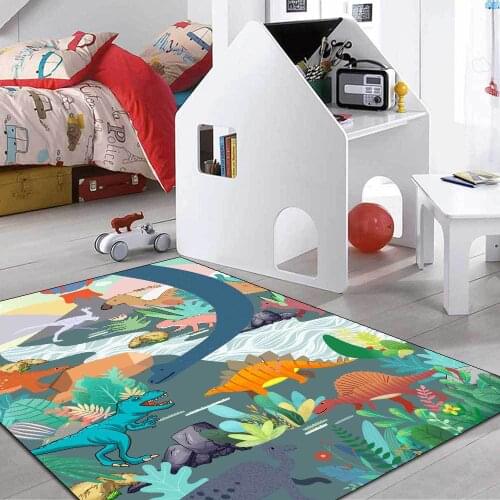 Cartoon Child Dinosaur 3D Print Carpets For Living Room Bedroom Area Rugs Kids Room play Crawl Floor Mat Custom Baby Game carpet