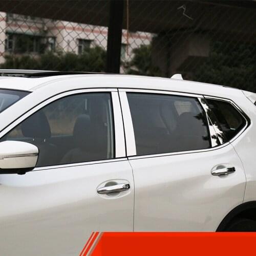 Stainless steel car window trims for nissan x-trail 2008-2013 2010 2011 2012 2014 2015 2016 2017 2018 nissan rogue