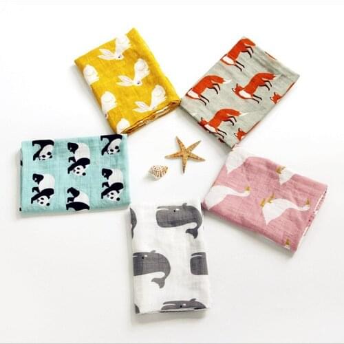 New Cotton Baby Blankets Newborn Soft Organic Cotton Baby Blanket Muslin Swaddle Wrap Feeding Burp Cloth Towel Scarf Baby Stuff