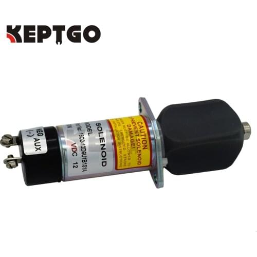 New Fuel Stop Solenoid 1502-12D6U1B1S1A 1502 Series 307-2546 12V For Woodward 2 Terminals