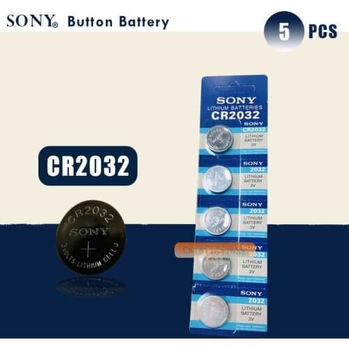 5pcs SONY Original cr2032 Button Cell Batteries 3V Coin Lithium Battery For Watch Remote Control Calculator cr2032