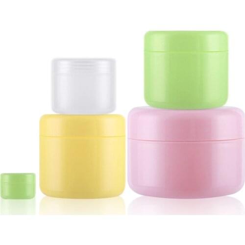 10g/20g/30g/50g/100g/150g Plastic Empty Makeup Jar Pot Refillable Sample bottles Travel Face Cream Lotion Cosmetic Container