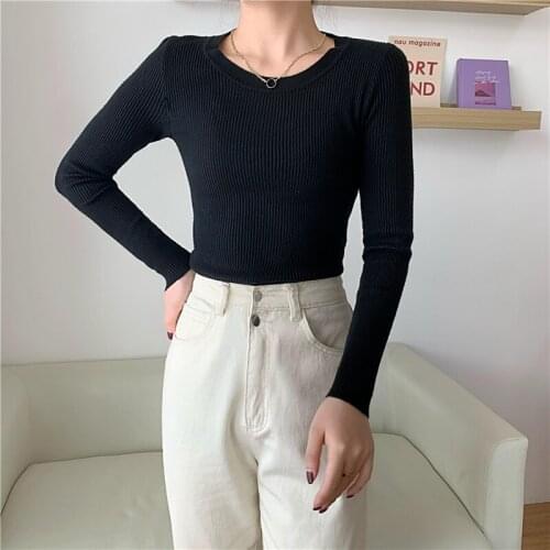 New Female Sweater Women Winter Pullover Knitting Oversize Long Sleeve Girls Tops Loose Sweaters Knitted Outerwear Thin Sexy