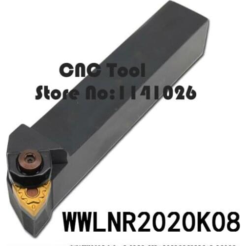WWLNR2020K08/ WWLNL2020K08 CNC Turning Tool,Metal Lathe Cutting Tools,Lathe Machine Tools, External Turning Tool W-Type WWLNR /L