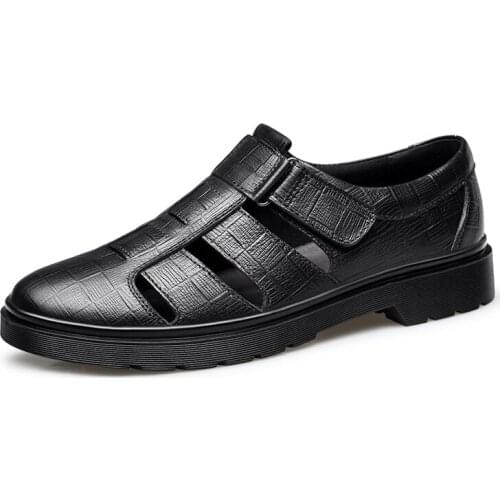 Vast Wave Men's Leather Sandals