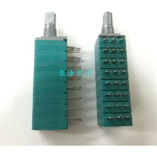 [VK] Taiwan RK13 type seal 8 league B50K *8 multichannel axial length 15mm volume potentiometer 13*15*43.5MM switch