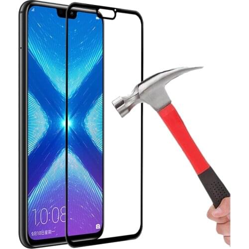 3D Premium Tempered Glass on For Honor 8X 8C 8A 8 Lite Honor8x X8 Global Protective Glas Safety Screen Protector Honer hono homo