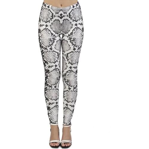 Fashion leggins mujer Snake Skin Printing legging sexy feminina leggins fitness Woman Flexible Pants workout leggings