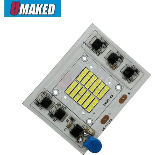 10pcs COB LED Bulbs Chip Lamp Smart IC 220V 50W 30W 20W For Outdoor FloodLight Warm White / White High quality lamp source