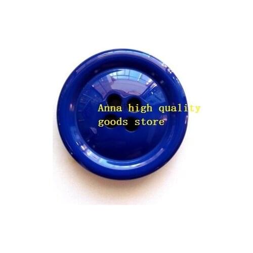 Free shipping 10pcs/lot High-grade sapphire blue 4-holes coat button cashmere cloth coat buttons joker buttons for men and women