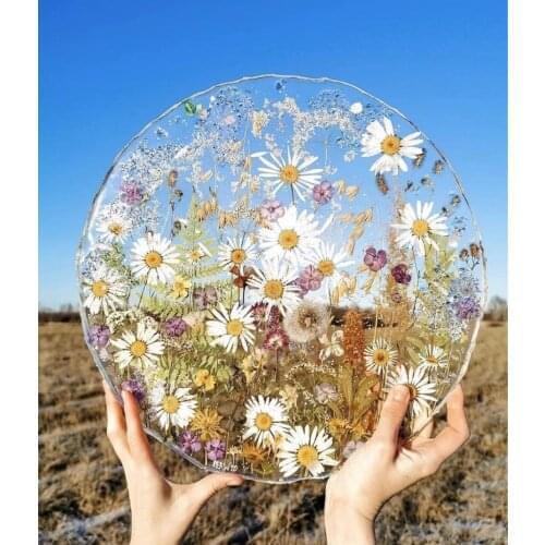 12pcs Embossed mixed dry flowers DIY Epoxy Crafts Decorations Phone Case Photo Frame Bookmark Pressed Flower Material